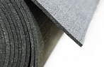 Рулонное покрытие из резиновой крошки "Basic", цвет черный . Толщина 6 мм.